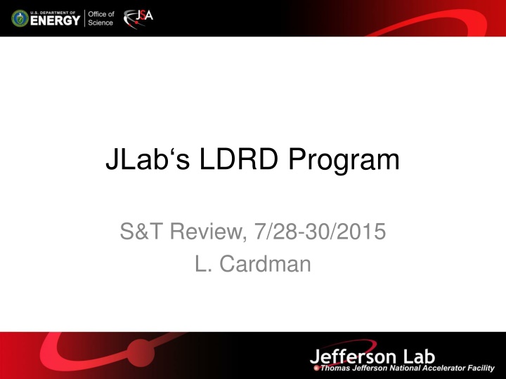 jlab s ldrd program