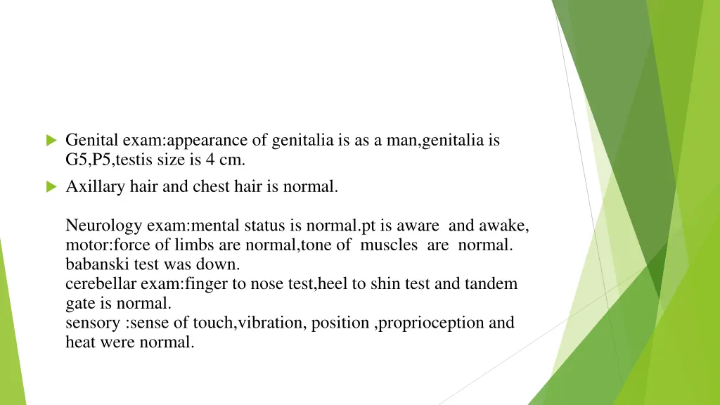 genital exam appearance of genitalia