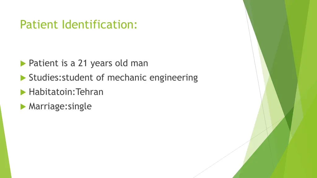 patient identification