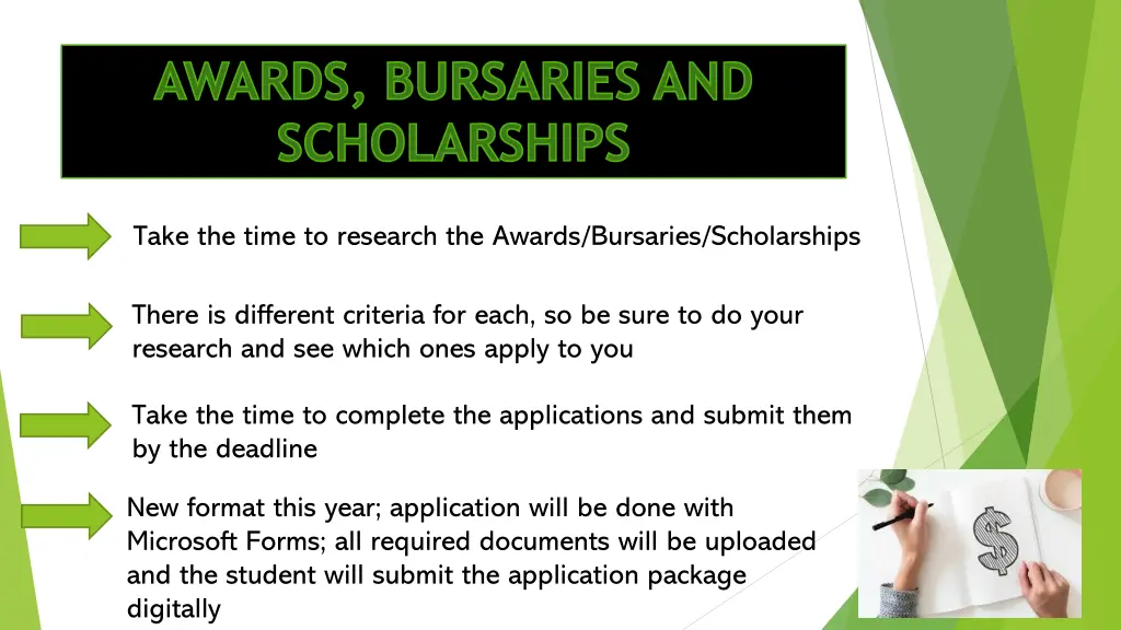 awards bursaries and scholarships