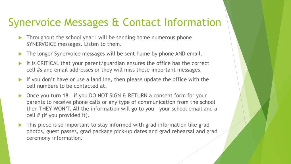 synervoice messages contact information