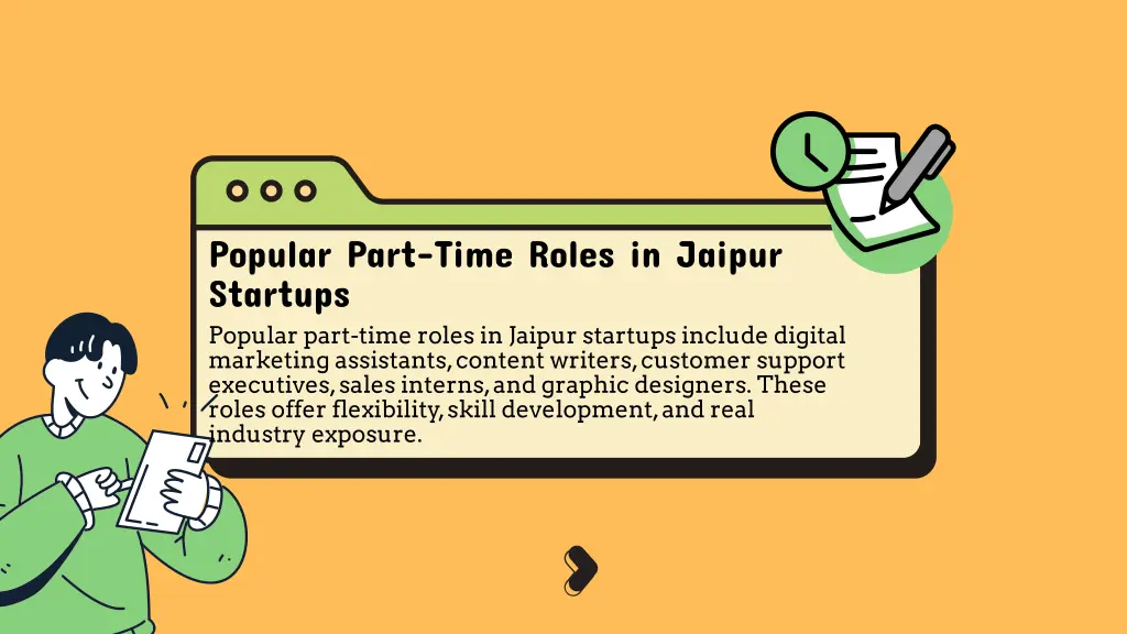 popular part time roles in jaipur startups