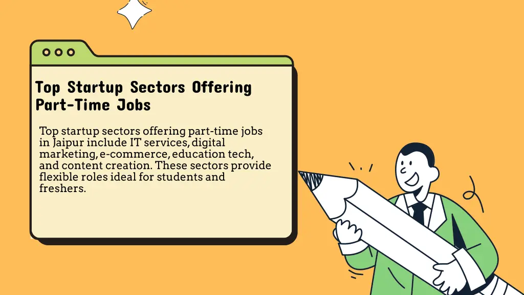 top startup sectors offering part time jobs