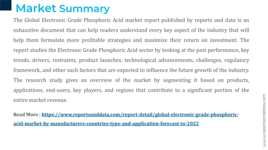 market summary the global electronic grade