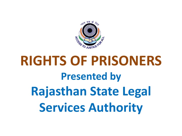rights of prisoners presented by rajasthan state