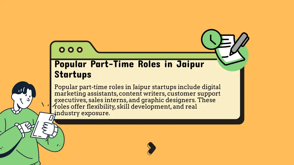 popular part time roles in jaipur startups
