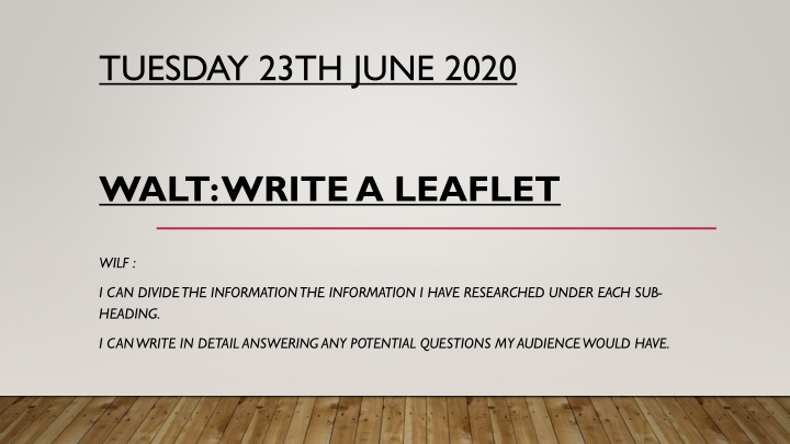 tuesday 23th june 2020
