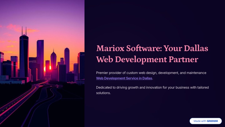 mariox software your dallas web development