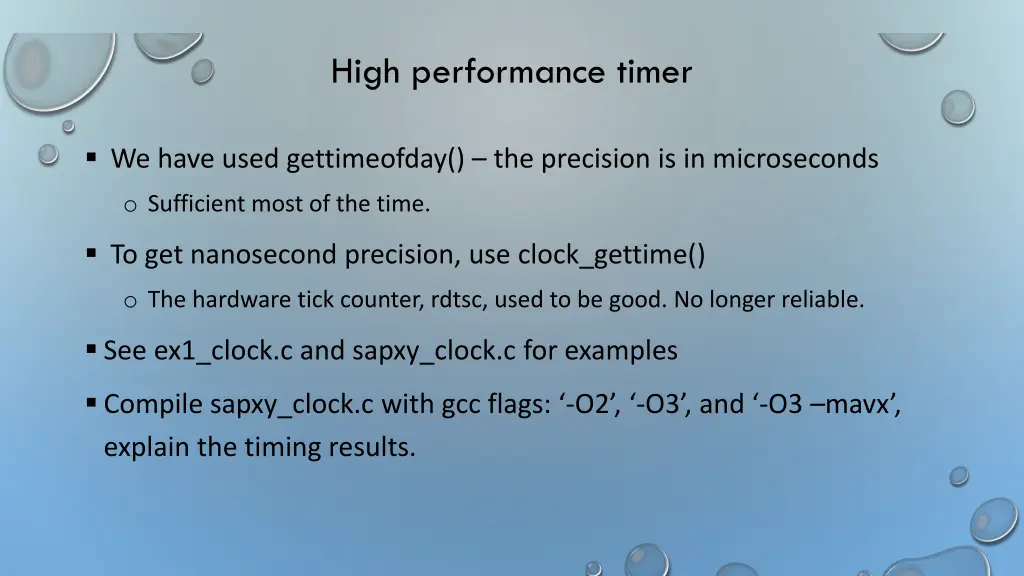 high performance timer