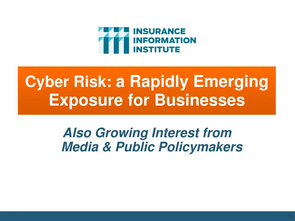 cyber risk a rapidly emerging exposure