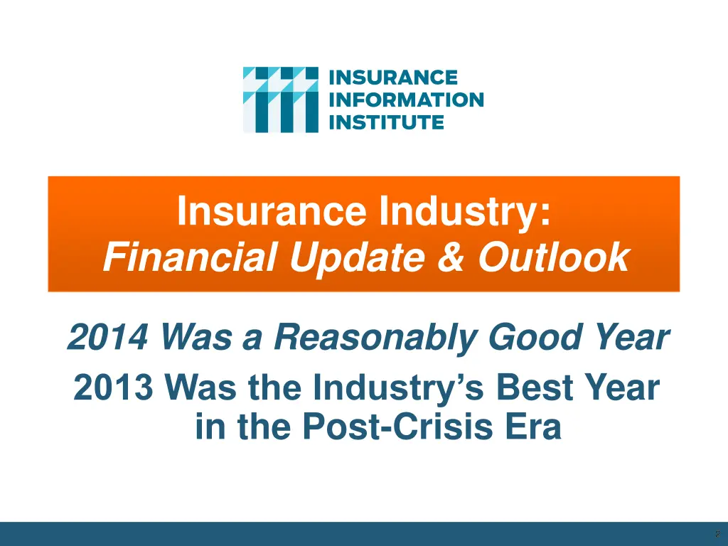 insurance industry financial update outlook