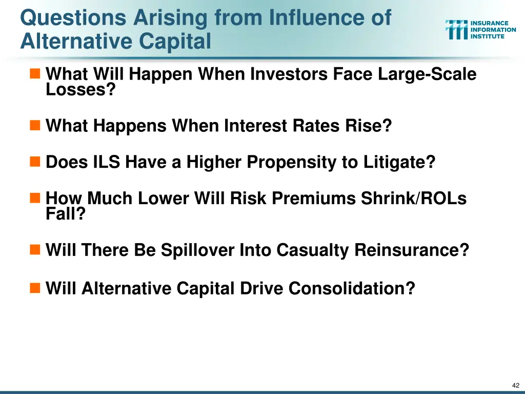 questions arising from influence of alternative