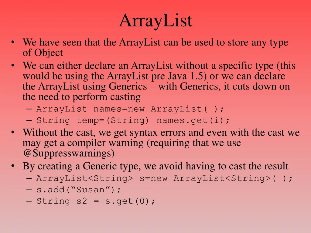 arraylist