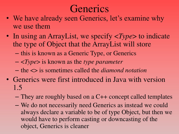 generics