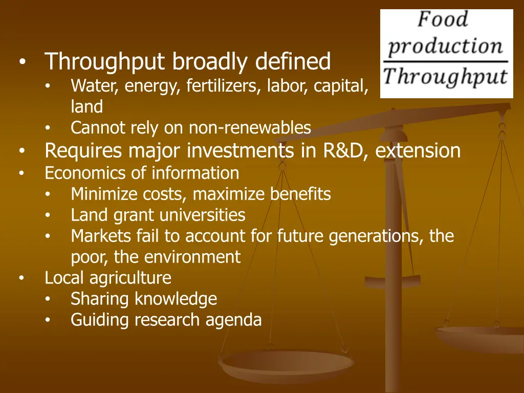 throughput broadly defined water energy