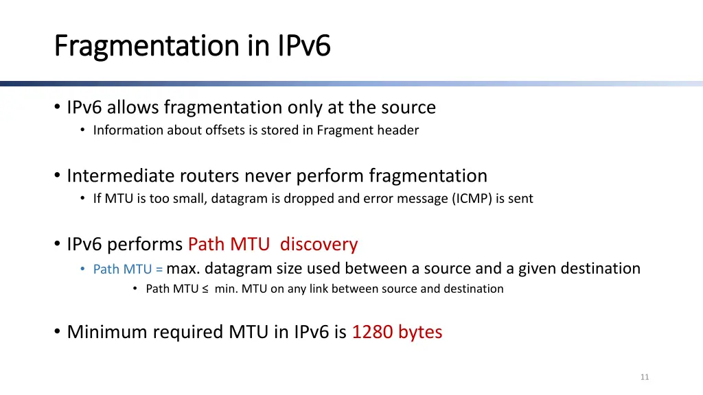 fragmentation in ipv6 fragmentation in ipv6