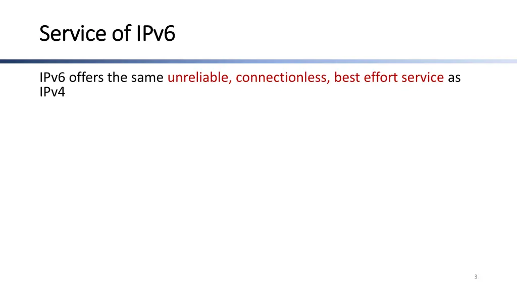service of ipv6 service of ipv6