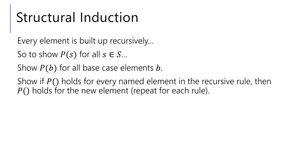 structural induction 1