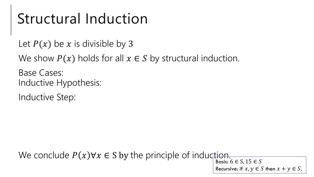 structural induction 2