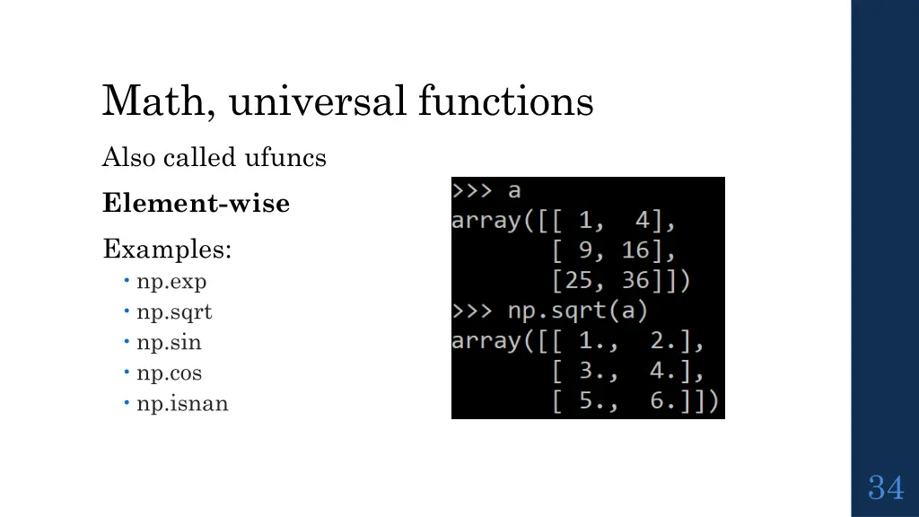 math universal functions 1