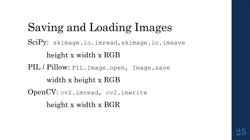 saving and loading images
