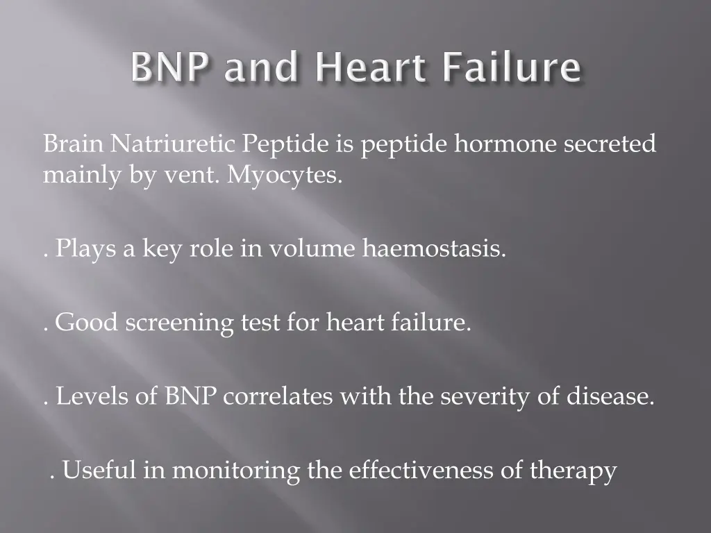 brain natriuretic peptide is peptide hormone