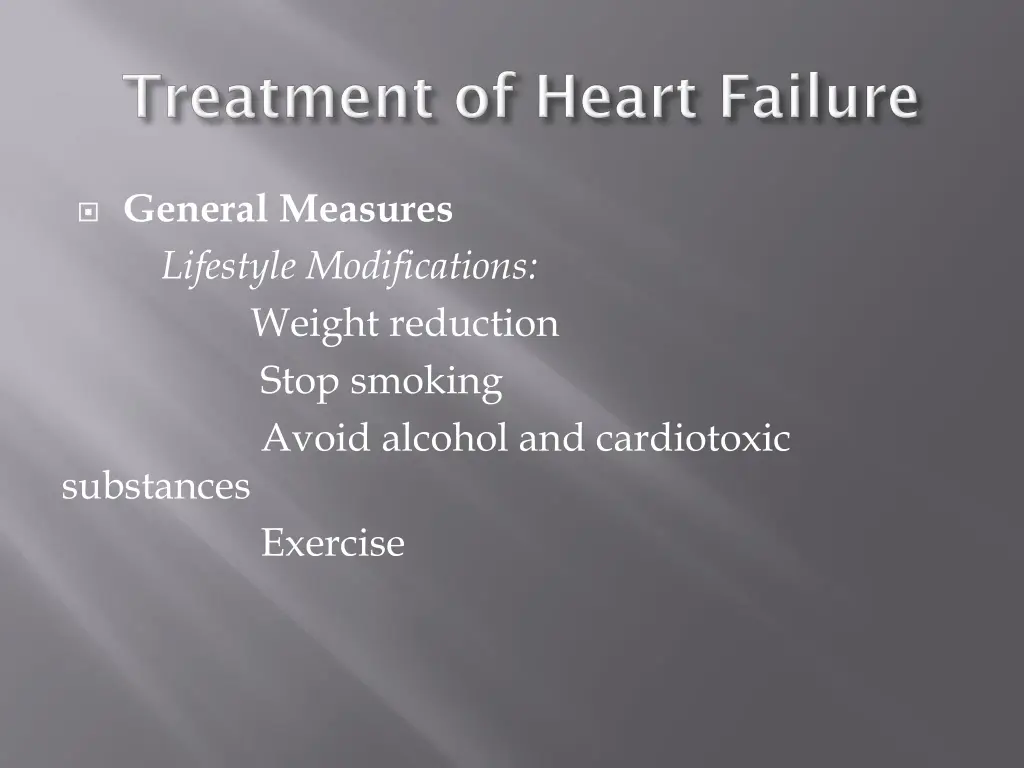 general measures lifestyle modifications weight