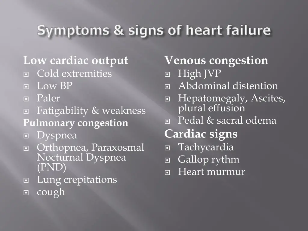 low cardiac output cold extremities low bp paler