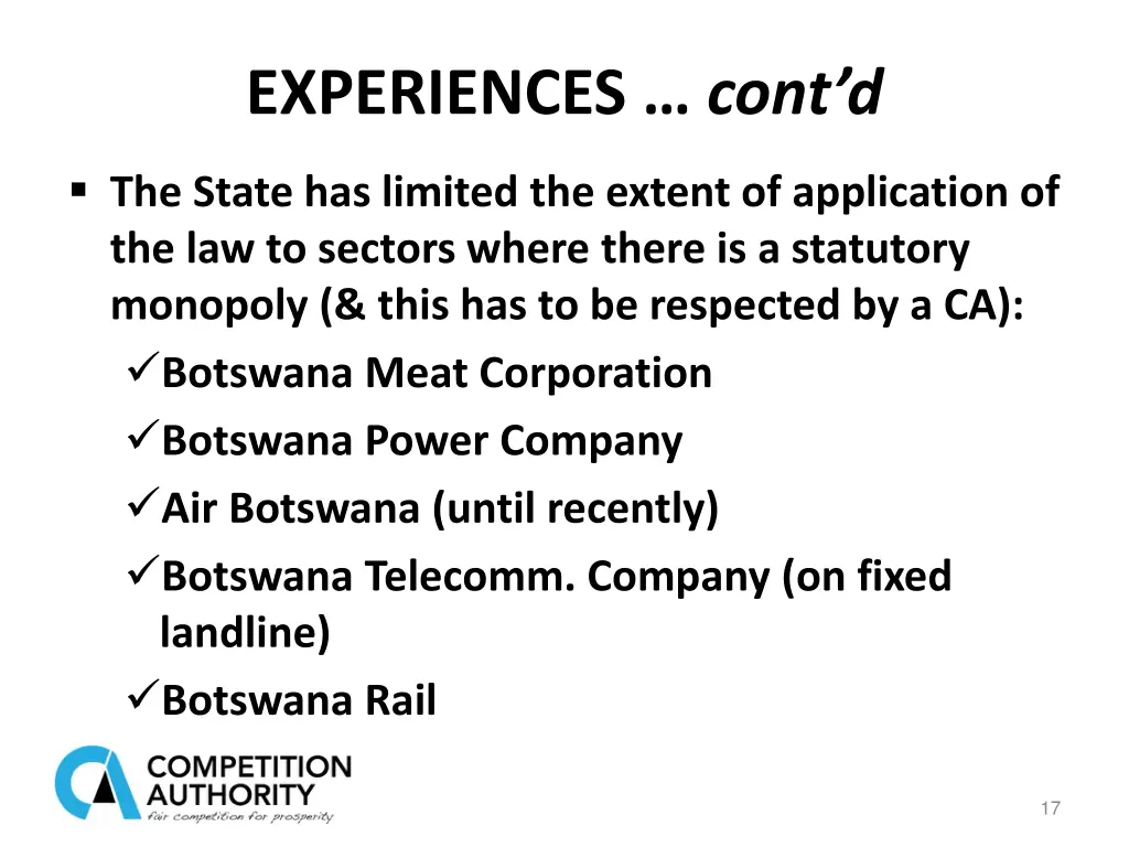 experiences cont d 7