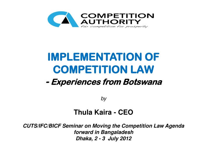 implementation of implementation of competition