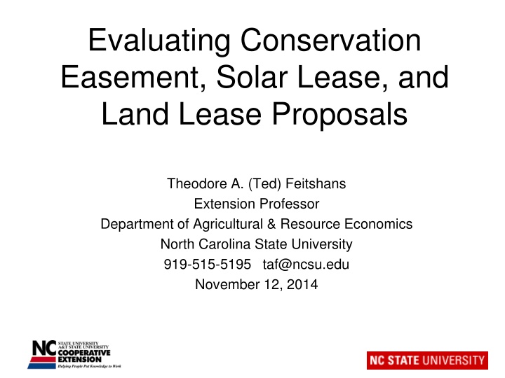 evaluating conservation easement solar lease