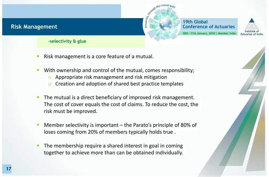 19th global conference of actuaries 16