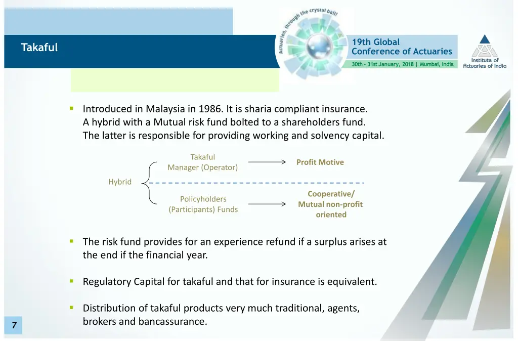 19th global conference of actuaries 6