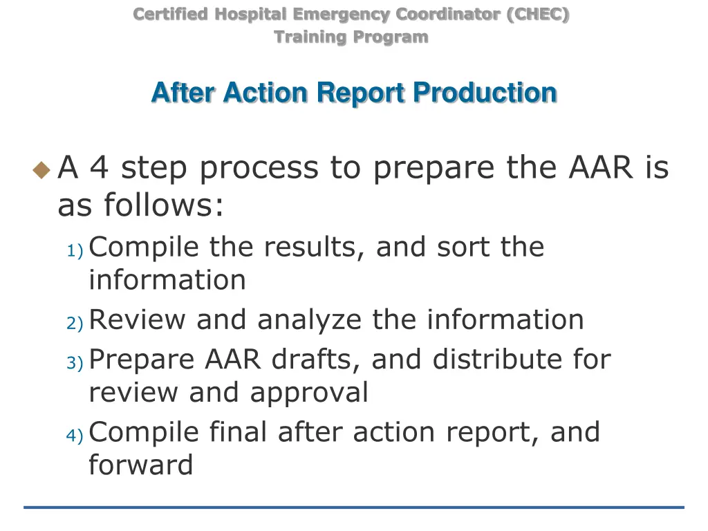 certified hospital emergency coordinator chec 29