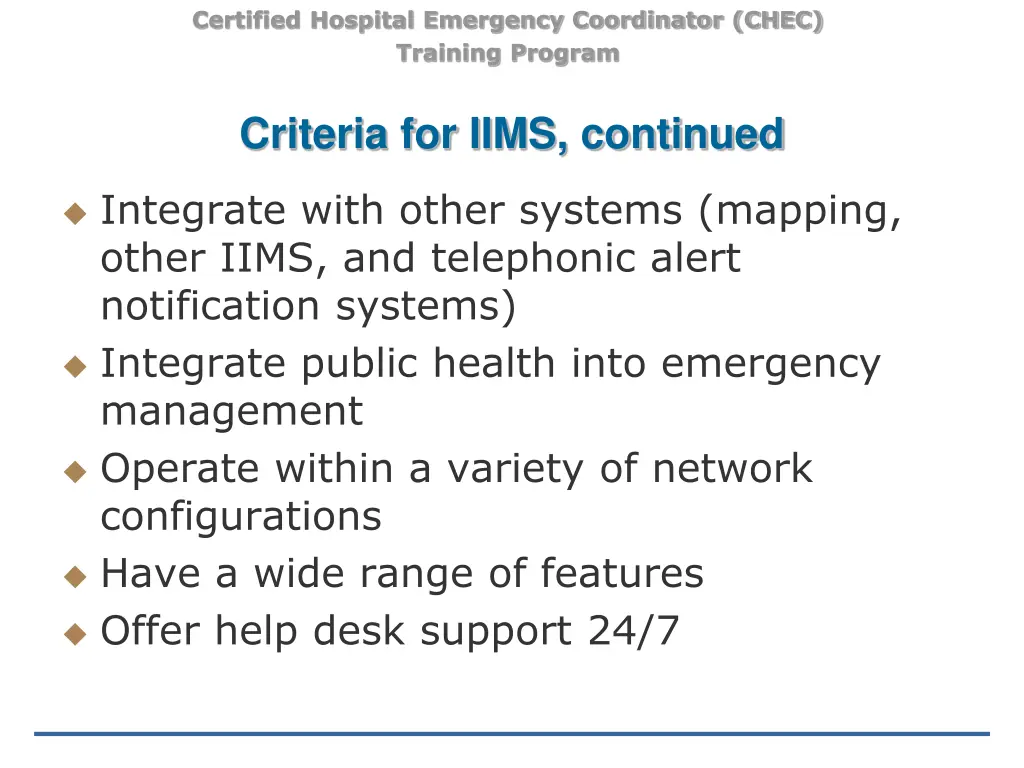 certified hospital emergency coordinator chec 36