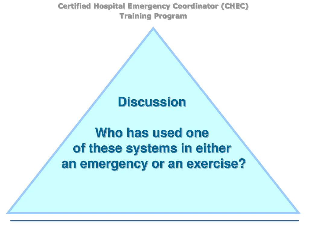 certified hospital emergency coordinator chec 37