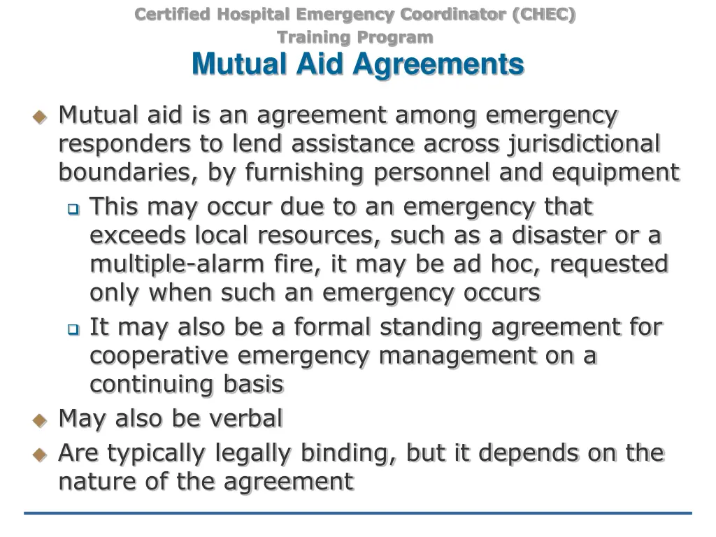 certified hospital emergency coordinator chec 39