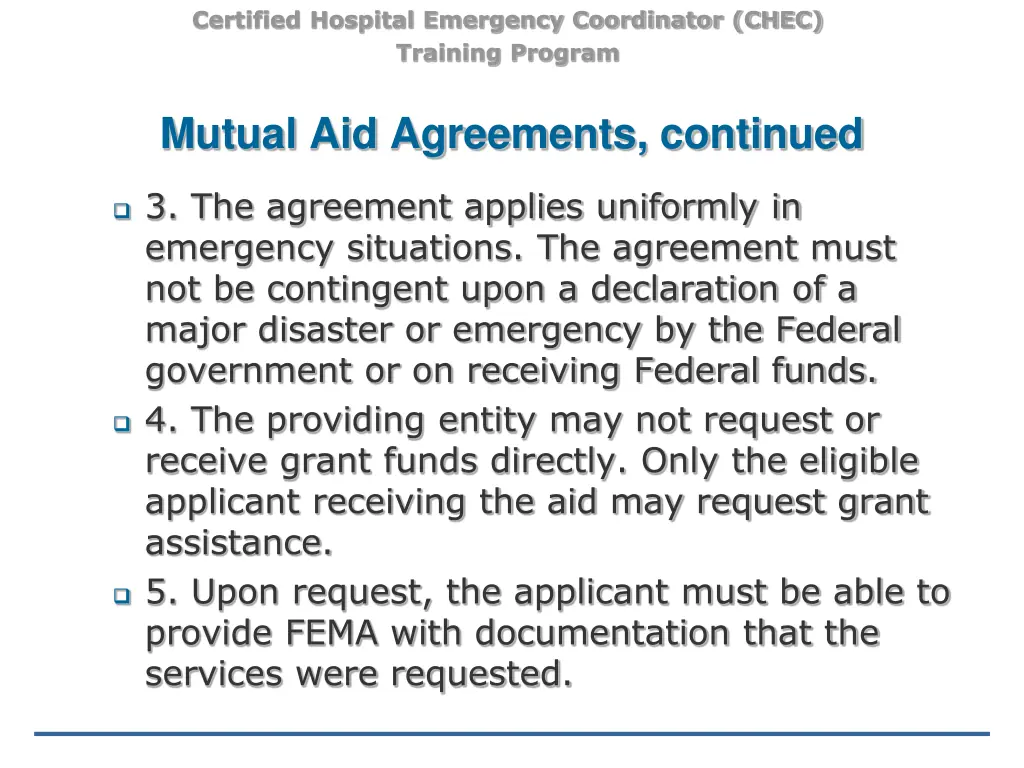 certified hospital emergency coordinator chec 41