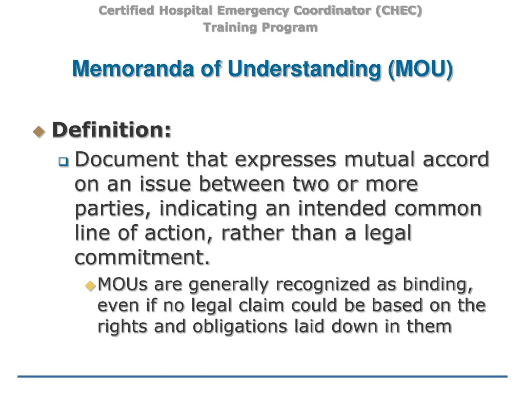 certified hospital emergency coordinator chec 43