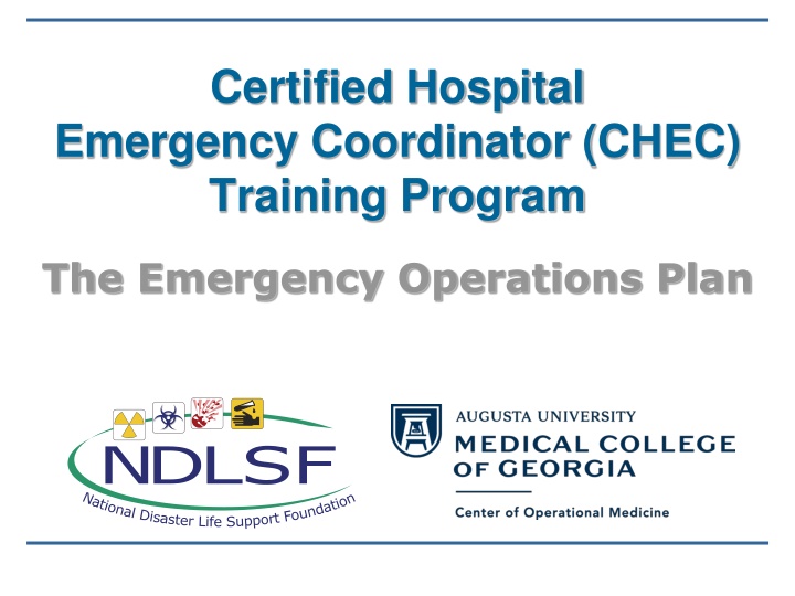 certified hospital emergency coordinator chec