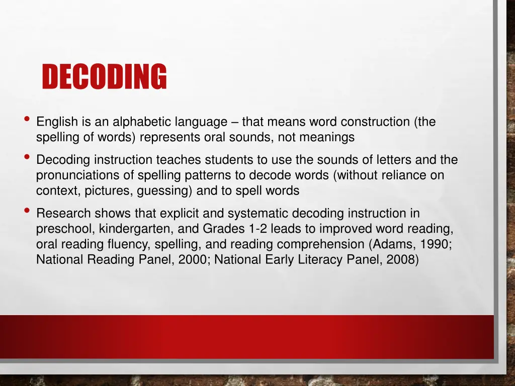 decoding