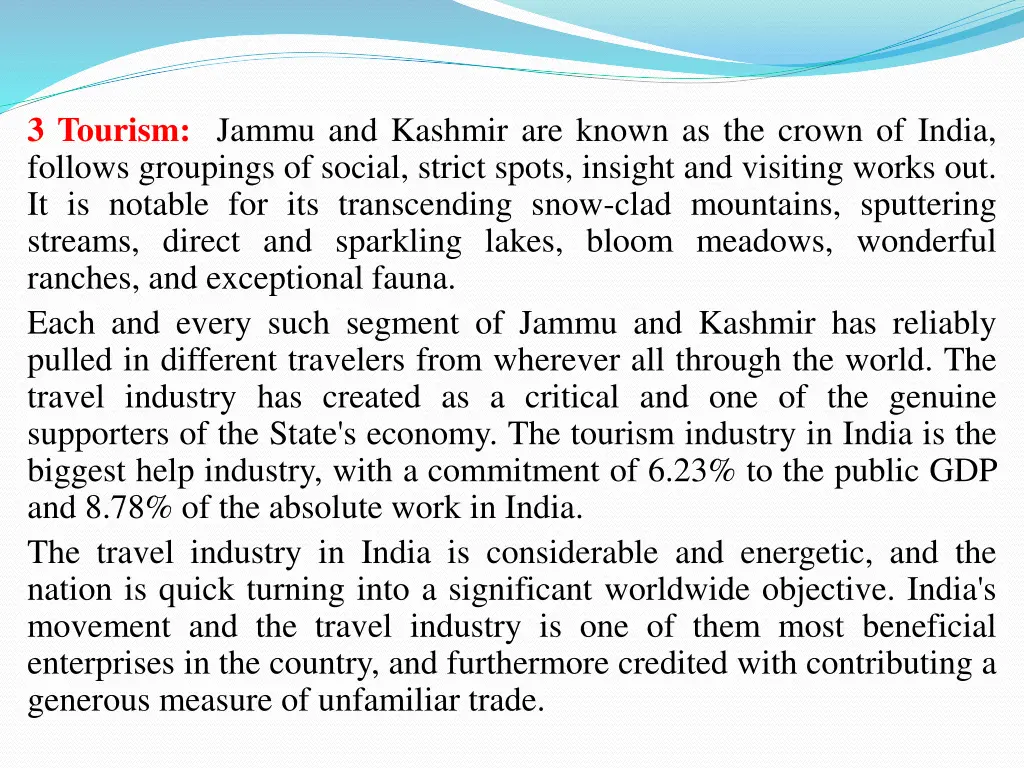 3 tourism jammu and kashmir are known