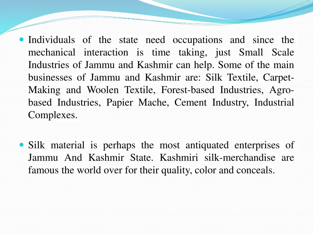 individuals of the state need occupations