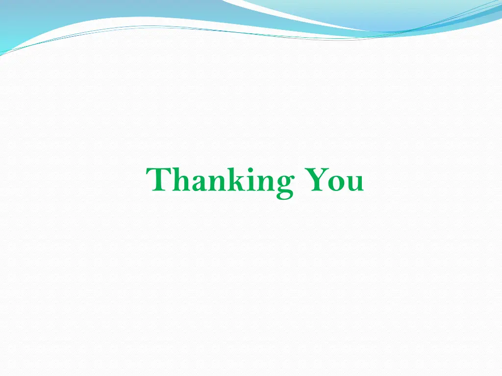 thanking you