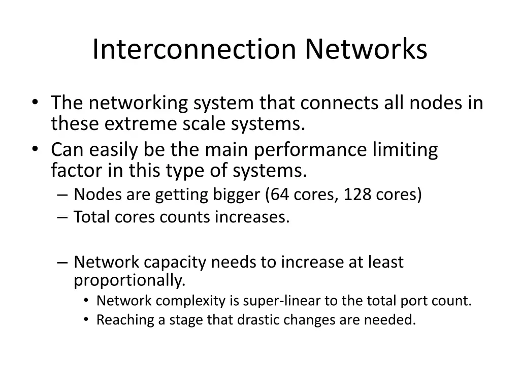 interconnection networks