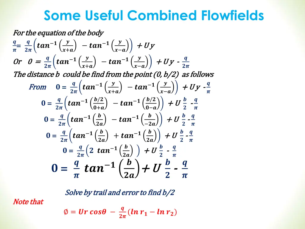 some useful combined flowfields 2