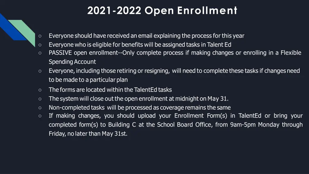 2021 2022 open enrollment
