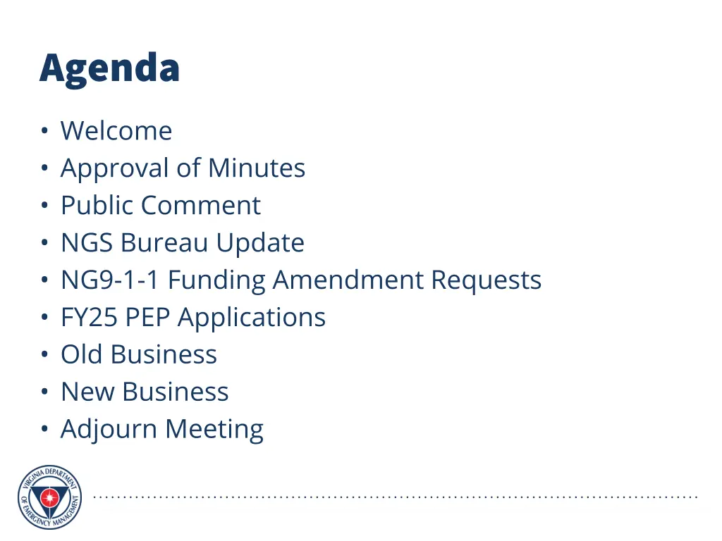 agenda