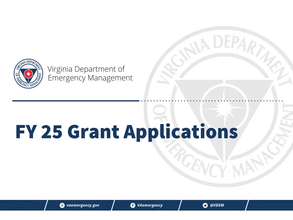 fy 25 grant applications