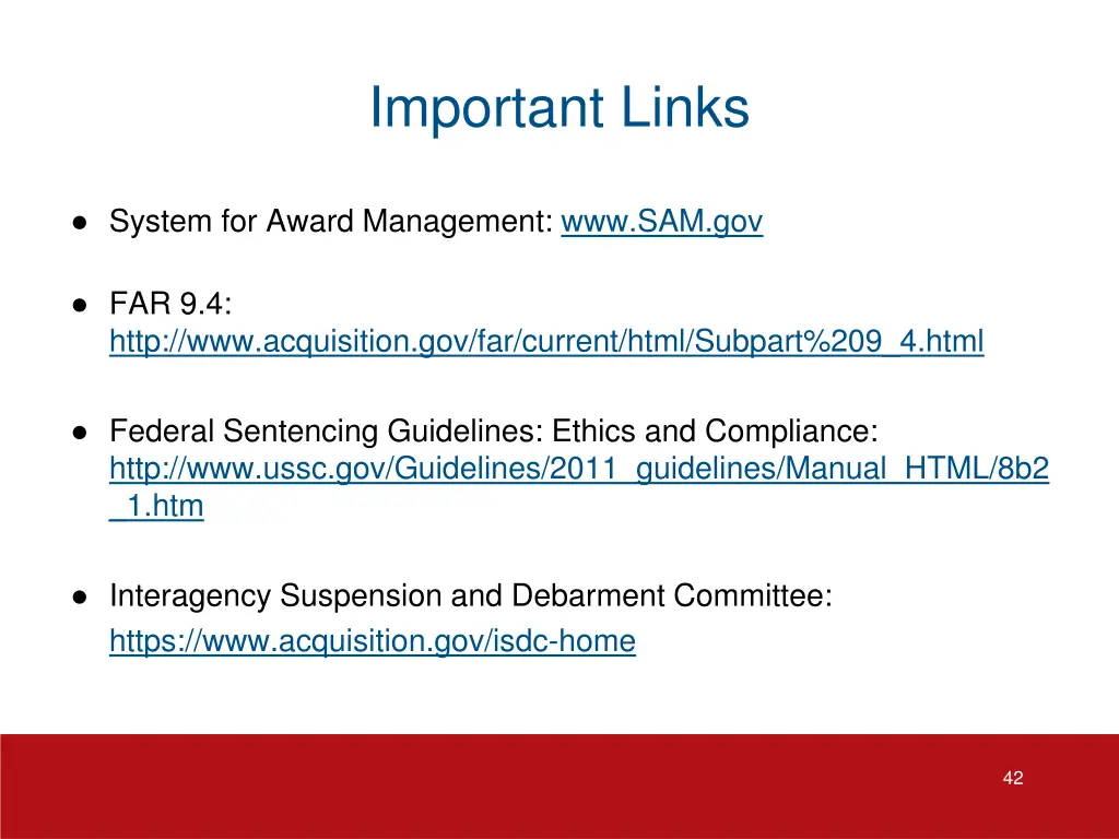 important links